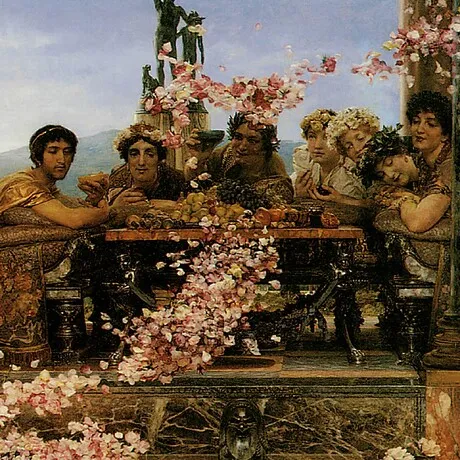 The Roses of Heliogabalus Framed Canvas Replica Painting: Grande