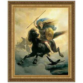 Valkyrie Framed Canvas Replica Painting: Small
