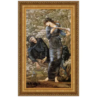 The Beguiling of Merlin Framed Canvas Replica Painting: Small