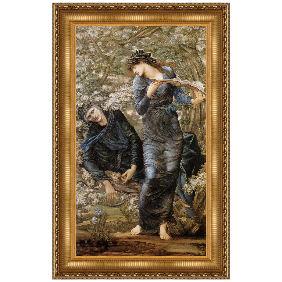 The Beguiling of Merlin Framed Canvas Replica Painting: Small