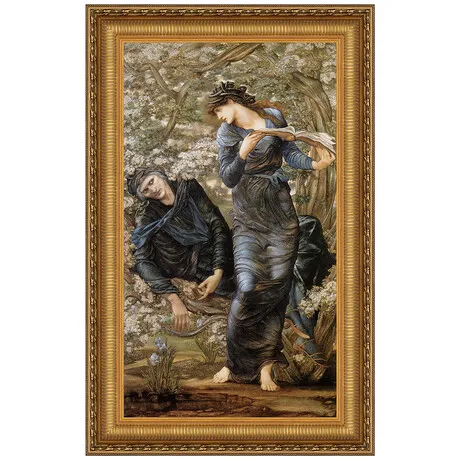 The Beguiling of Merlin Framed Canvas Replica Painting: Grande