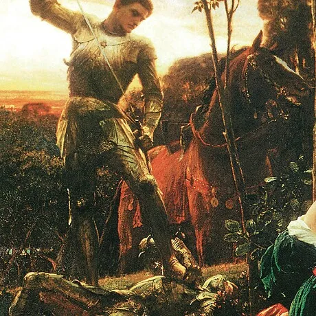 Chivalry Framed Canvas Replica Painting: Grande