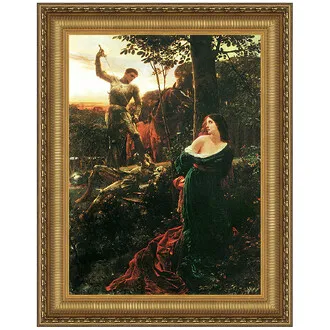 Chivalry Framed Canvas Replica Painting: Grande