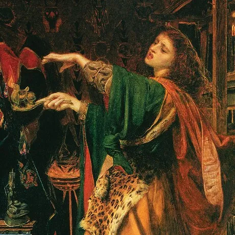 Morgan le Fay Framed Canvas Replica Painting: Small