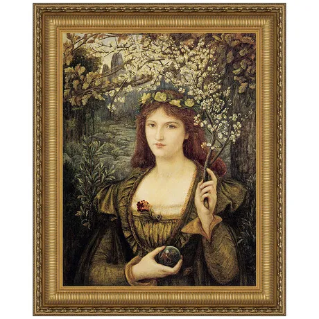 Madonna Pietra degli Scrovigni Framed Canvas Replica Painting: Grande