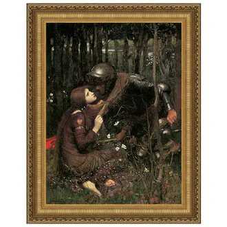 La Belle Dame Sans Merci Framed Canvas Replica Painting: Medium