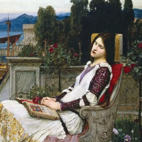 Saint Cecilia Framed Canvas Replica Painting: Large