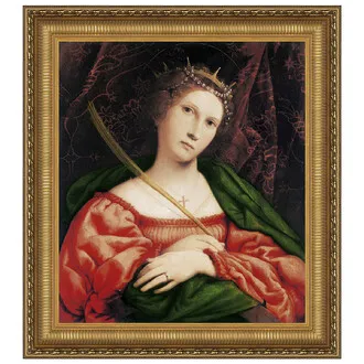 Saint Catherine of Alexandria Framed Canvas Replica Painting: Grande