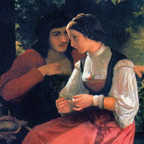 The Proposal Framed Canvas Replica Painting: Grande