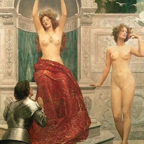 In the Venusberg Framed Canvas Replica Painting: Grande