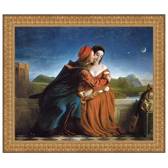 Francesca da Rimini Framed Canvas Replica Painting: Small