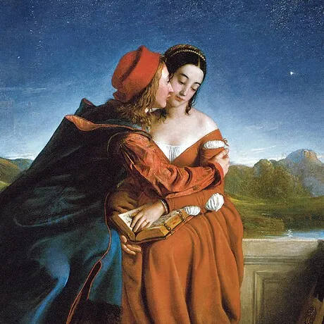 Francesca da Rimini Framed Canvas Replica Painting: Medium