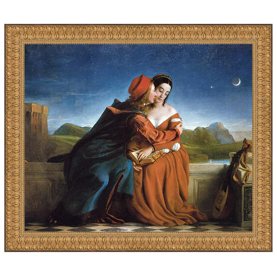 Francesca da Rimini Framed Canvas Replica Painting: Large