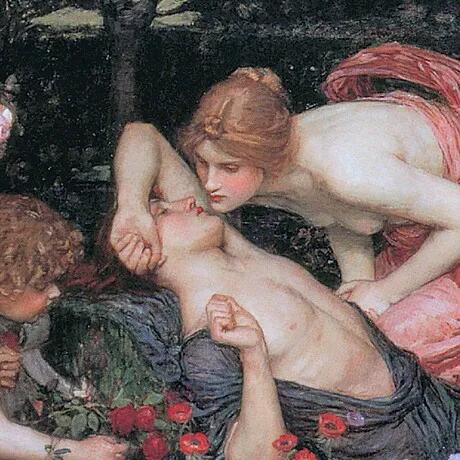 The Awakening of Adonis Framed Canvas Replica Painting: Medium