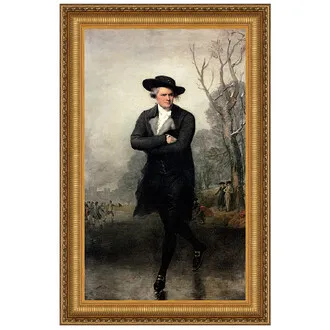 The Skater Framed Canvas Replica Painting: Medium