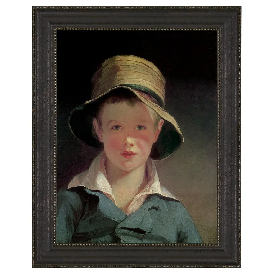 The Torn Hat Framed Canvas Replica Painting: Grande
