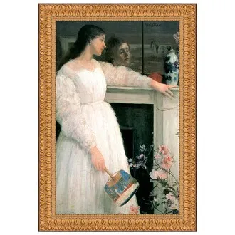Symphony in White No 2 Framed Canvas Replica Painting: Large