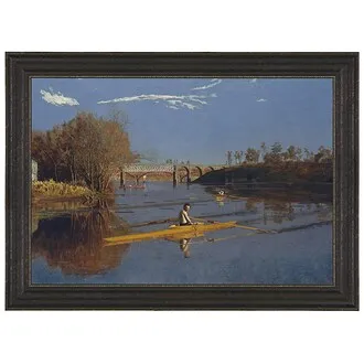 Champion Single Sculls Framed Canvas Replica Painting: Small