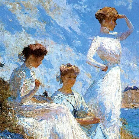 Summer Framed Canvas Replica Painting: Small