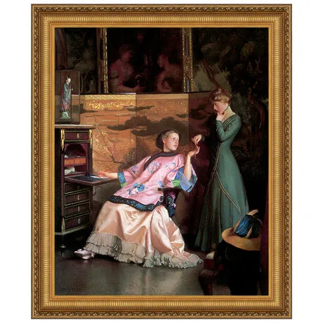 The New Necklace Framed Canvas Replica Painting: Small