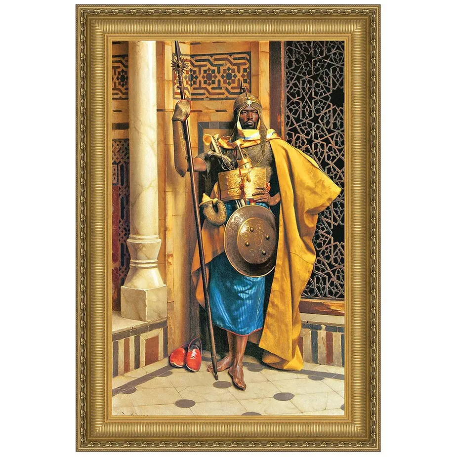 Palace Guard Framed Canvas Replica Painting: Large