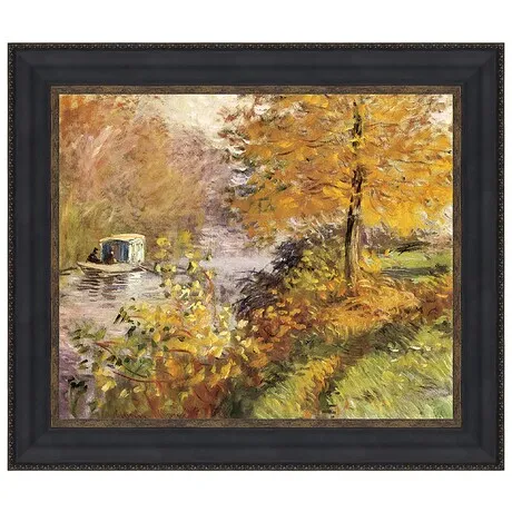 The Studio Boat Framed Canvas Replica Painting: Grande