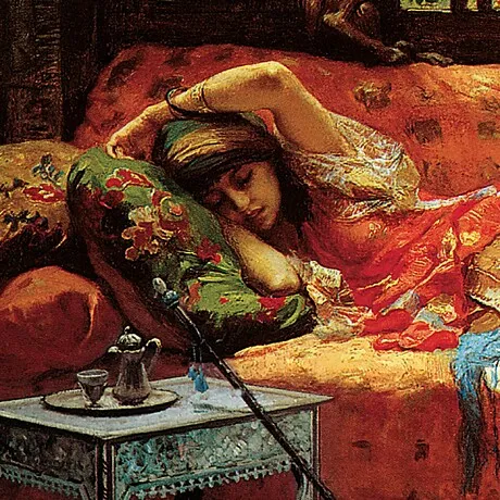 Siesta (Afternoon in Dreams) Framed Canvas Replica Painting: Small