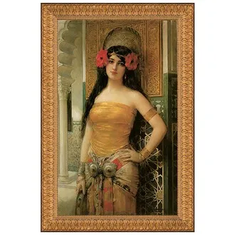 Les Coquelicots Framed Canvas Replica Painting: Grande