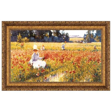 In Flanders Field Framed Canvas Replica Painting: Large