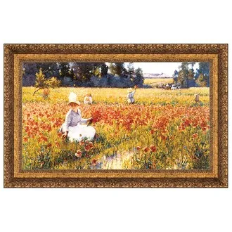 In Flanders Field Framed Canvas Replica Painting: Large