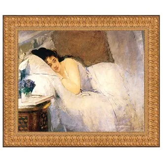 Morning Awakening Framed Canvas Replica Painting: Medium