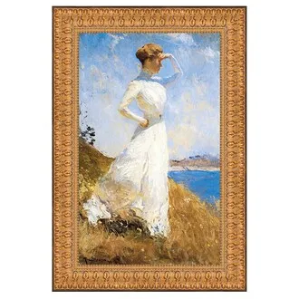 Sunlight Framed Canvas Replica Painting: Large