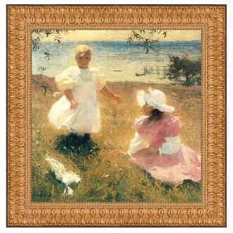 The Sisters Framed Canvas Replica Painting: Grande