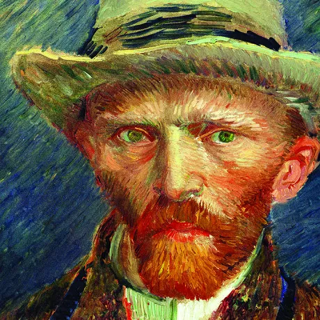 Self Portrait, Vincent van Gogh Framed Canvas Replica Painting: Large