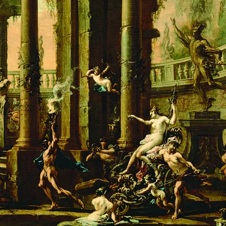 The Triumph of Venus Framed Canvas Replica Painting: Large