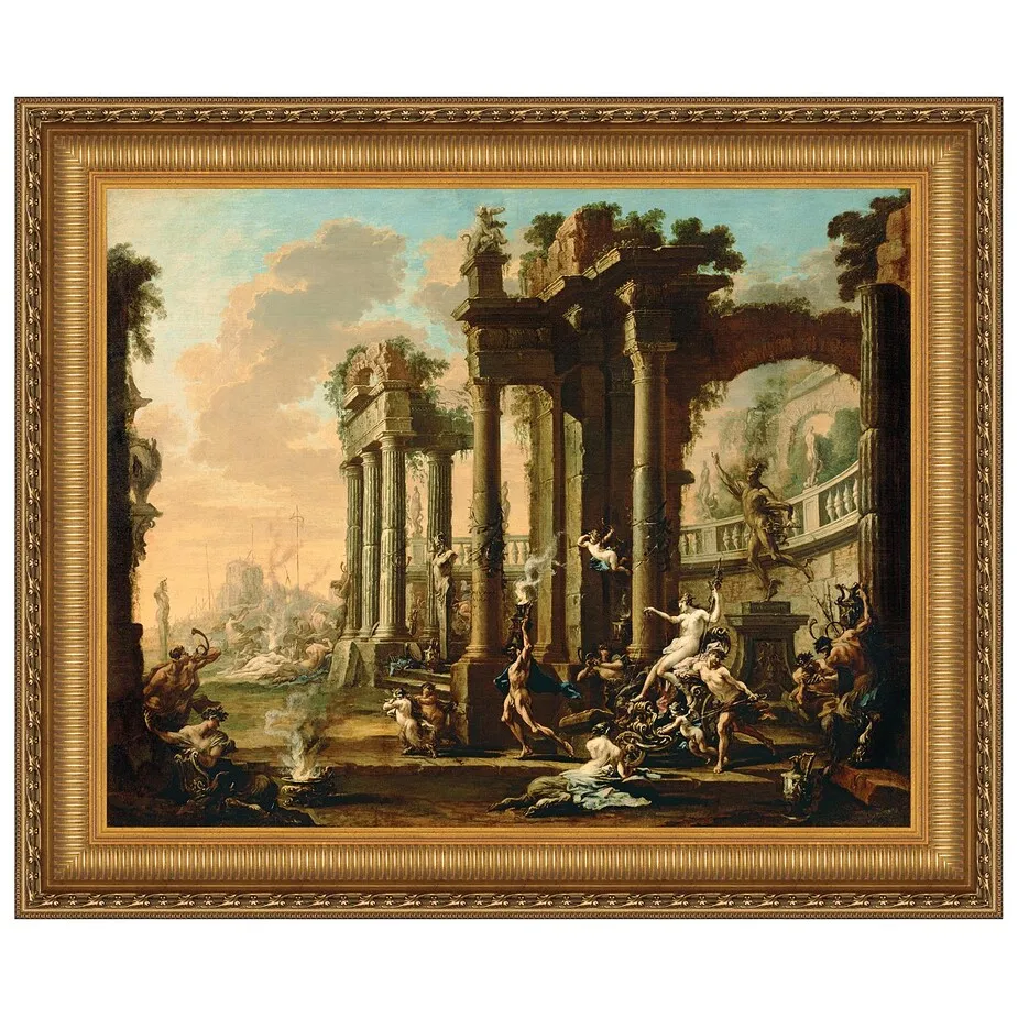 The Triumph of Venus Framed Canvas Replica Painting: Grande