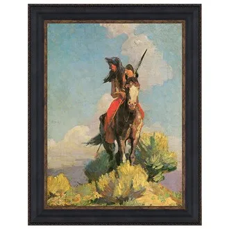 Crow Outlier Framed Canvas Replica Painting: Small