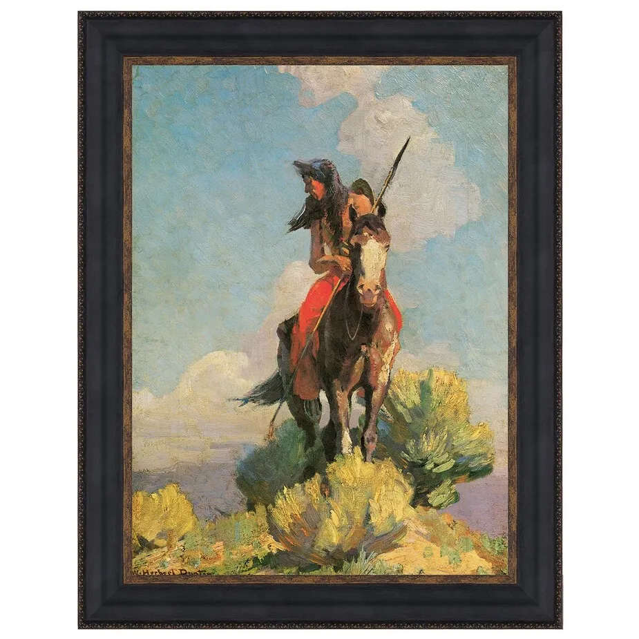 Crow Outlier Framed Canvas Replica Painting: Large