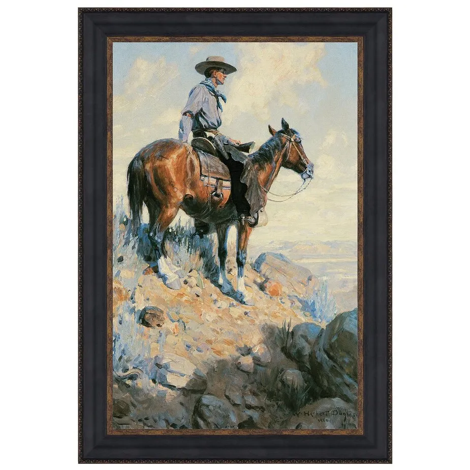 Sentinel of the Plains Framed Canvas Replica Painting: Grande