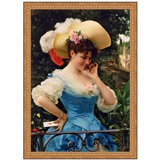 The Love Letter Framed Canvas Replica Painting: Medium
