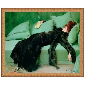 After the Ball (Young Decadent) Framed Canvas Replica Painting: Medium
