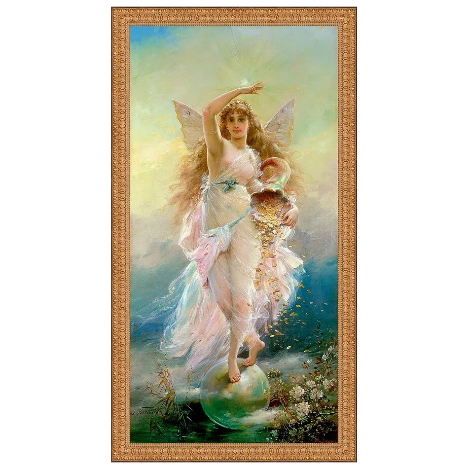 Fortuna Framed Canvas Replica Painting: Medium