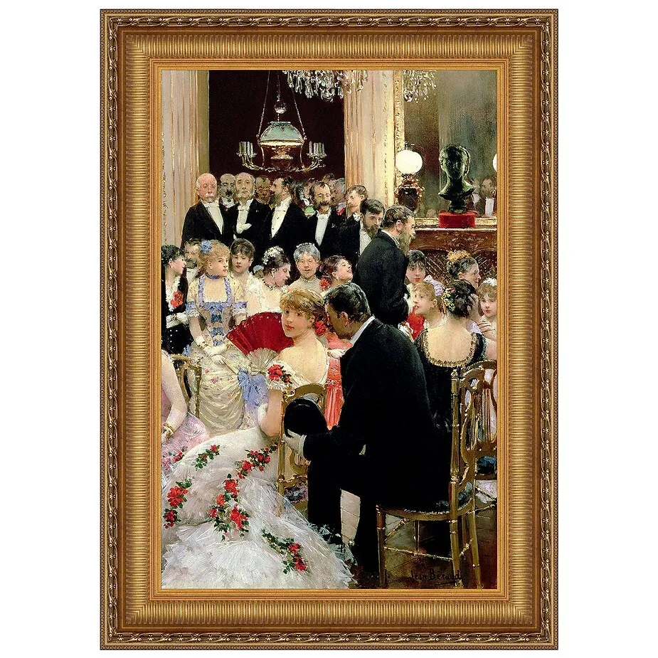The Soiree Framed Canvas Replica Painting: Small