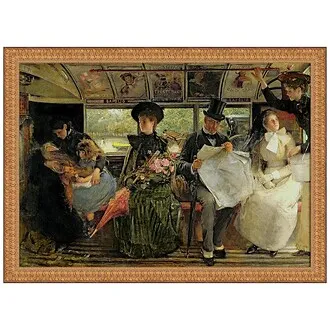 The Bayswater Omnibus Framed Canvas Replica Painting: Medium