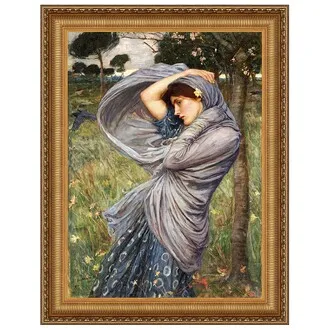 Boreas, North Wind Maiden Framed Canvas Replica Painting: Medium