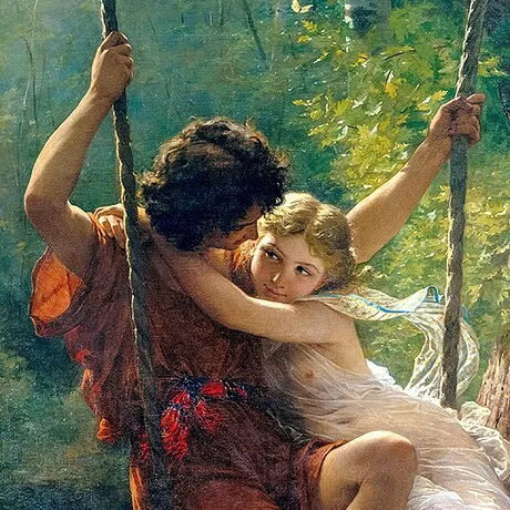 Le Printemps (Springtime) Framed Canvas Replica Painting: Medium