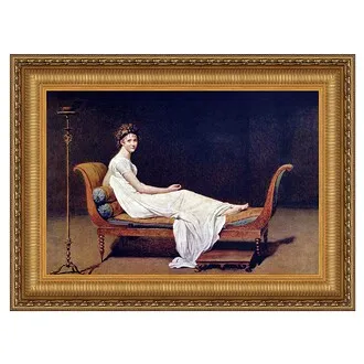 Madame Juliette Recamier Framed Canvas Replica Painting: Medium