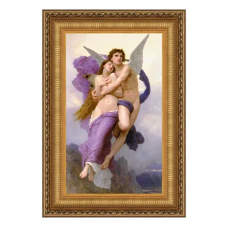 Le Ravissement d Psyche Framed Canvas Replica Painting: Medium