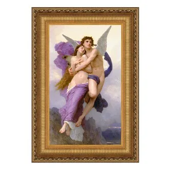 Le Ravissement d Psyche Framed Canvas Replica Painting: Medium