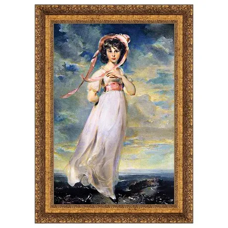 Pinkie Framed Canvas Replica Painting: Small